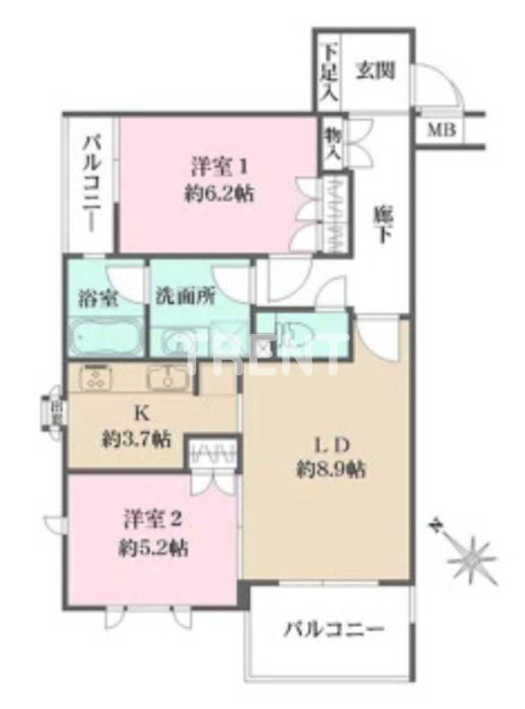 藤和シティホームズ代々木IIの間取り写真