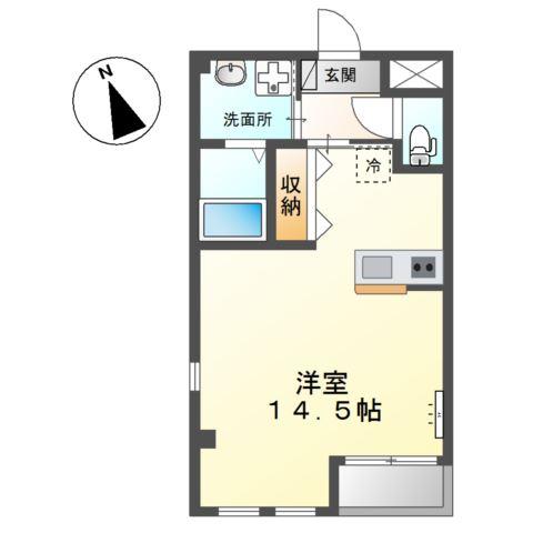 ＪＲ山陽本線 姫路駅 徒歩5分 5階建 築7年の間取り写真