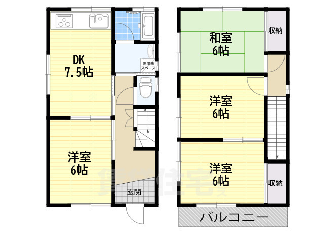 榛原荻原戸建の間取り写真