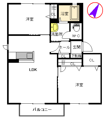 2LDK Apartment in Kagoshima, Kagoshima — photo 2 of 3
