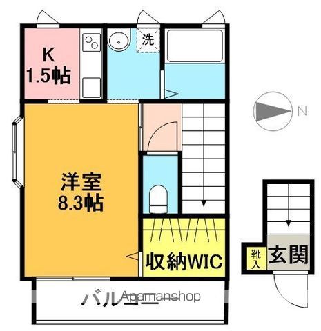 京王井の頭線 西永福駅 徒歩8分 2階建 築18年の間取り写真