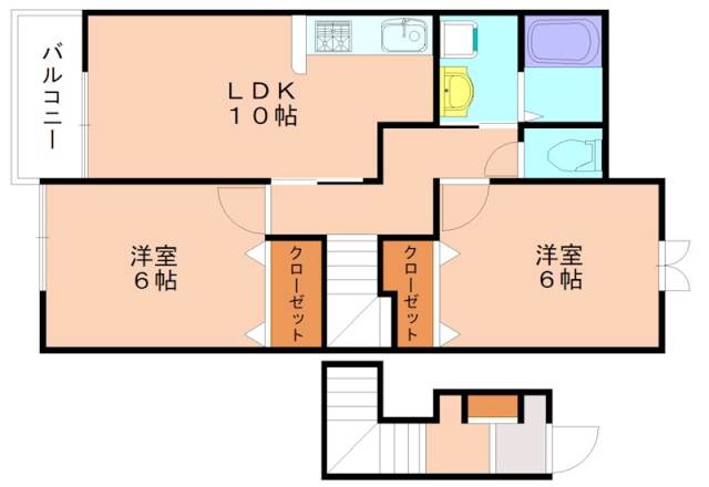 サンパティーク福間海岸通りAの間取り写真
