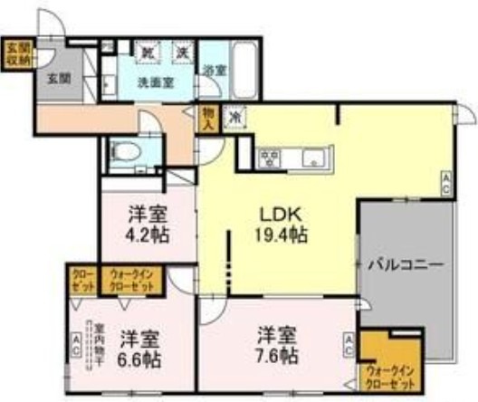 セレスティア栄生の間取り写真