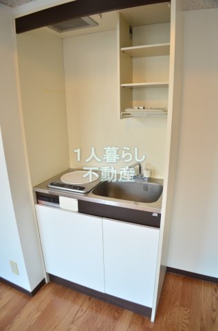 キッチン　1口のIHコンロです。