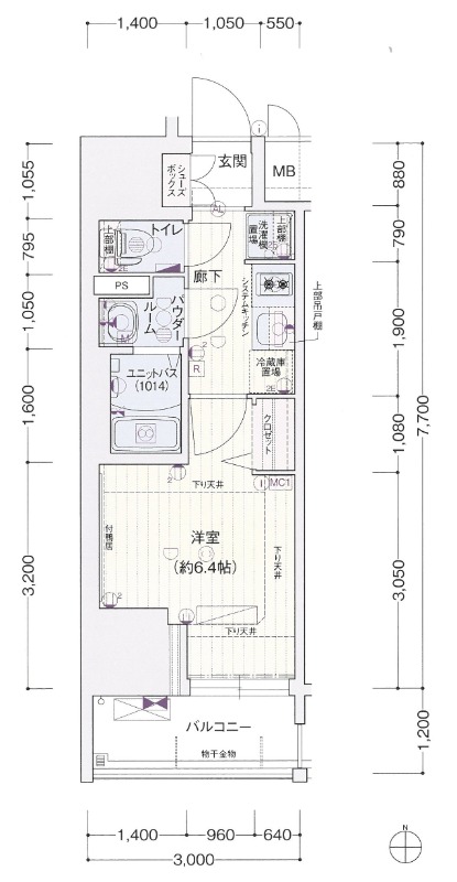 ファステート京都堀川スクエアの間取り写真