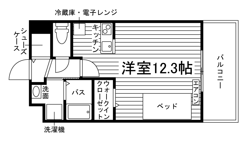 A-MENT医大前の間取り写真