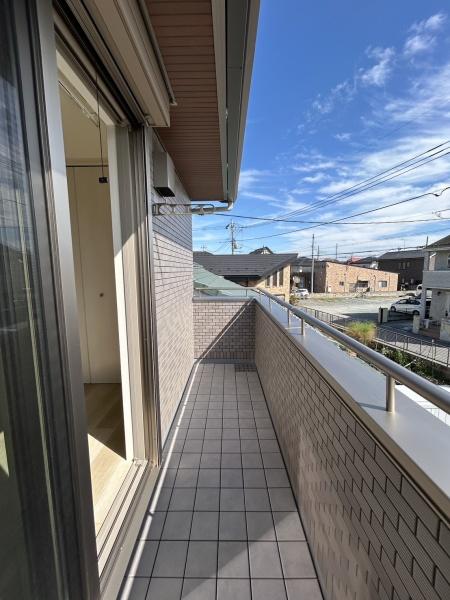 バルコニー　東向きです！