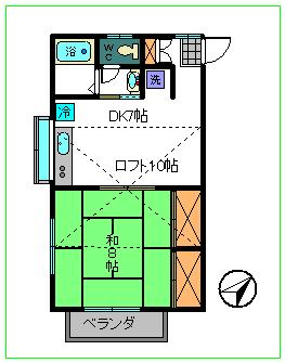 東武東上線 志木駅 バス乗車時間：15分 最寄りバス停で下車 徒歩5分 2階建 築32年の間取り写真