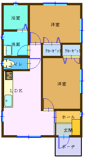 ドミールの間取り写真