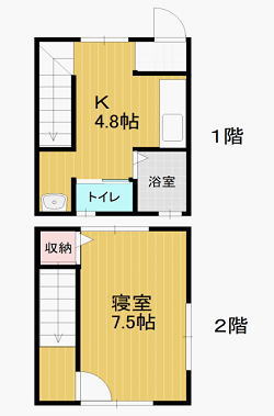 アパートメントあたごの間取り