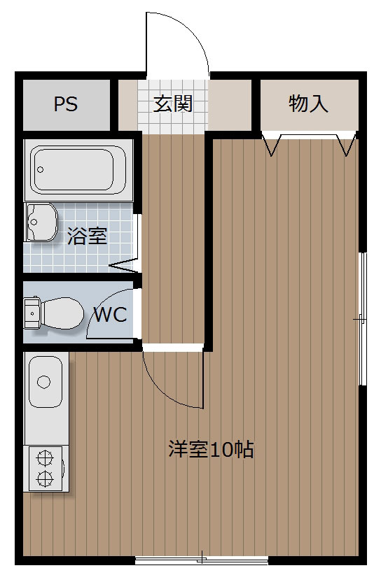 ステューディオ福島の間取り