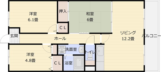 アネーロ国分の間取り