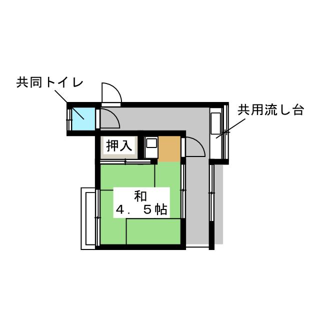 山梨荘の間取り