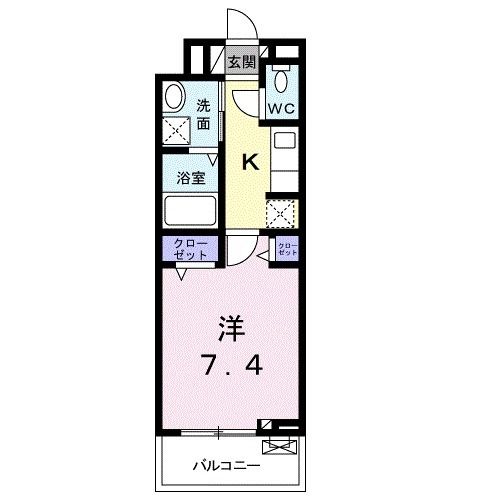 ガルデニア　IIの間取り