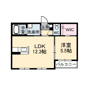 赤磐市桜が丘東のアパートの間取り