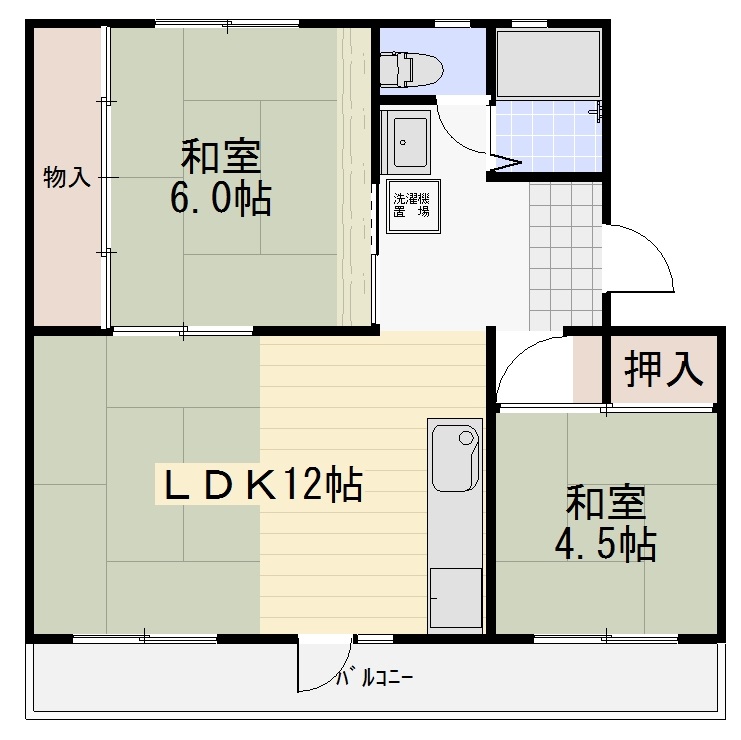 上中ノ原団地3の間取り