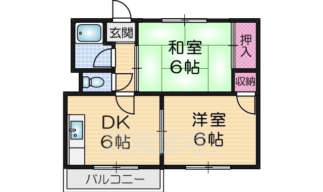 第1山本ハイツの間取り