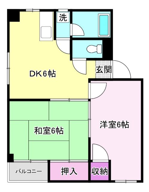 ネオハイツ蚕養町の間取り