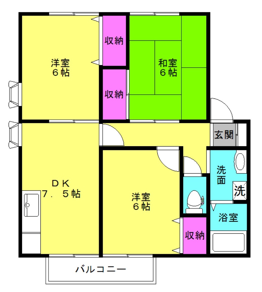 センチュリーパセオＡ棟の間取り