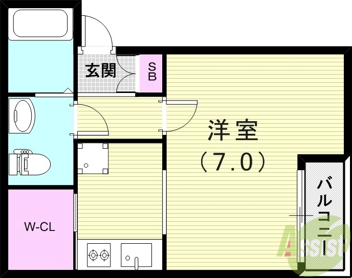 CASA武庫川IIの間取り