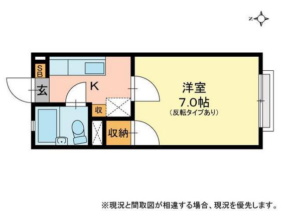 コーポあさひの間取り