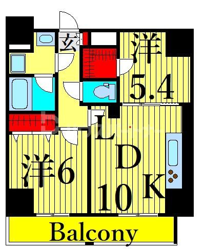 レフィールオーブ町屋駅前の間取り