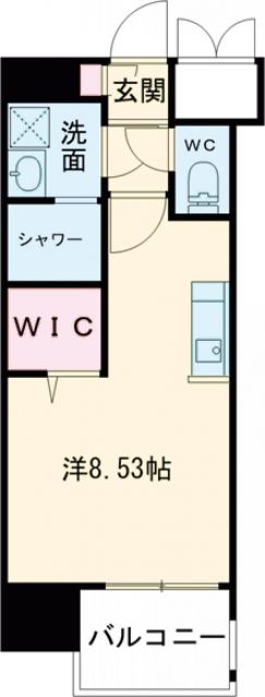 エンクレスト天神LIFEの間取り