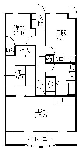 マ・メゾン蜆塚の間取り