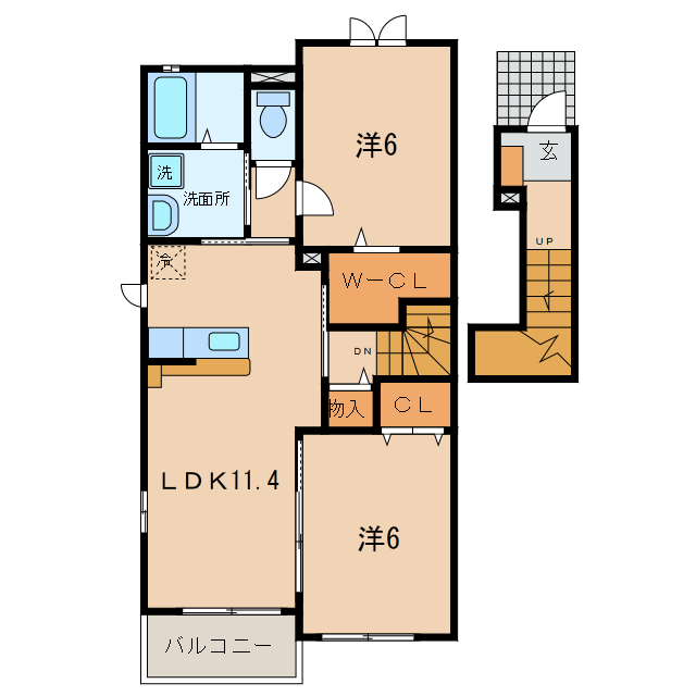 グラシオッソABの間取り