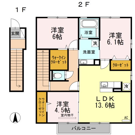 セジュール・ルーエの間取り