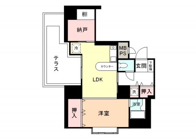 信開ウエラコート日之出町の間取り