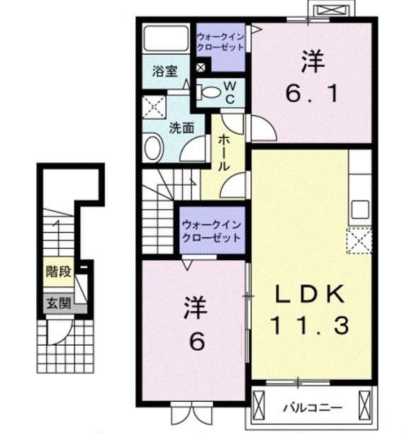 【ベルポストの間取り】