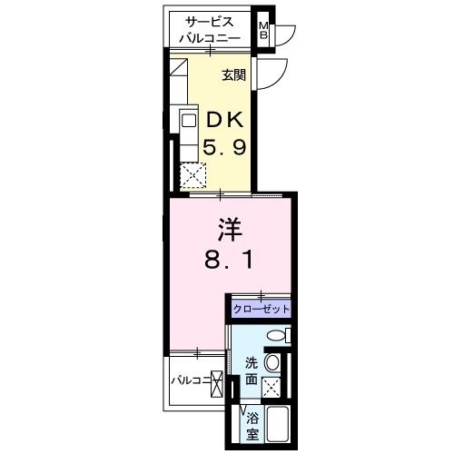 藤沢市高谷のマンションの間取り