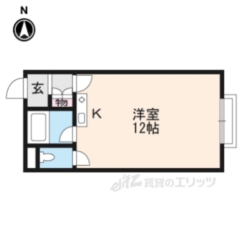 湖南市石部南のアパートの間取り