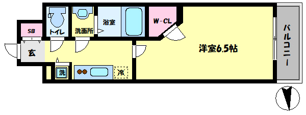 ワールドアイ難波南PORTAの間取り