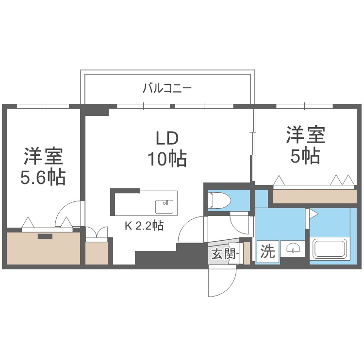 グレン山鼻の間取り