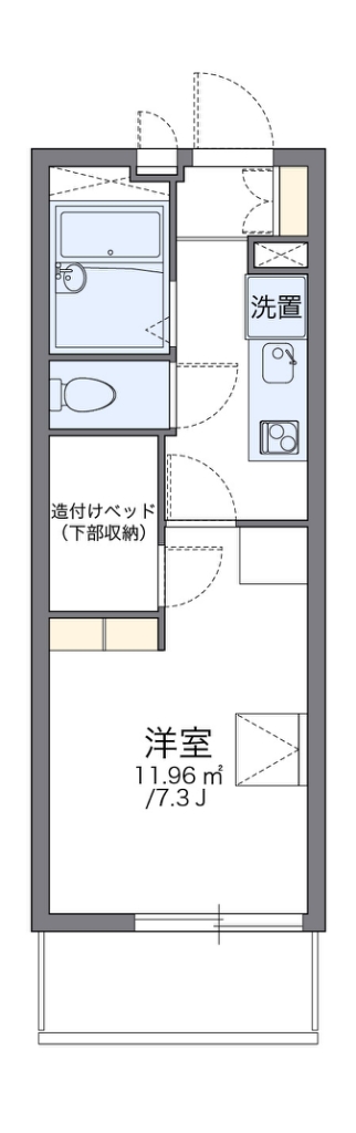 レオパレスハスネーラの間取り