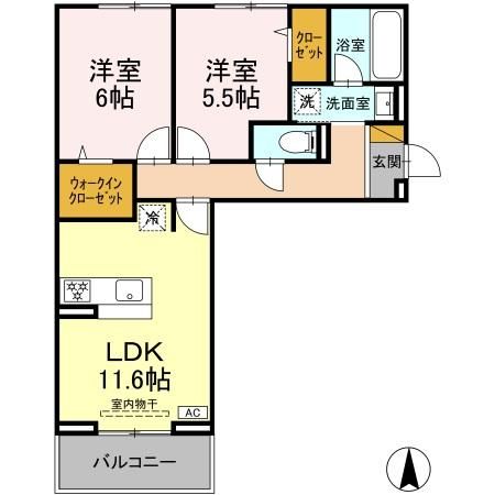 エトワール野田II　IIの間取り