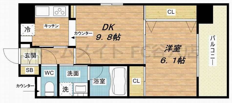 ラグレース福島の間取り