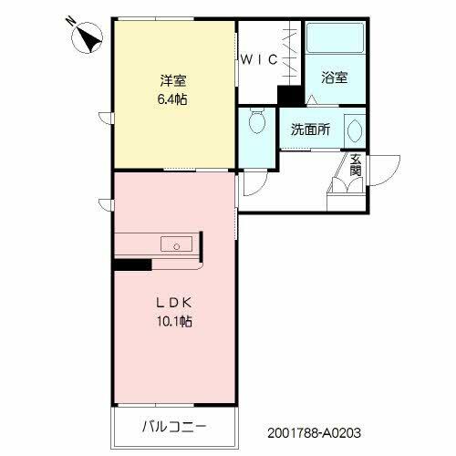 シャーメゾン桜川の間取り