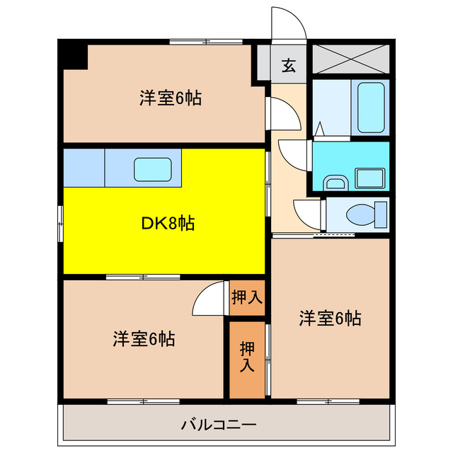 グレース犬山Iの間取り