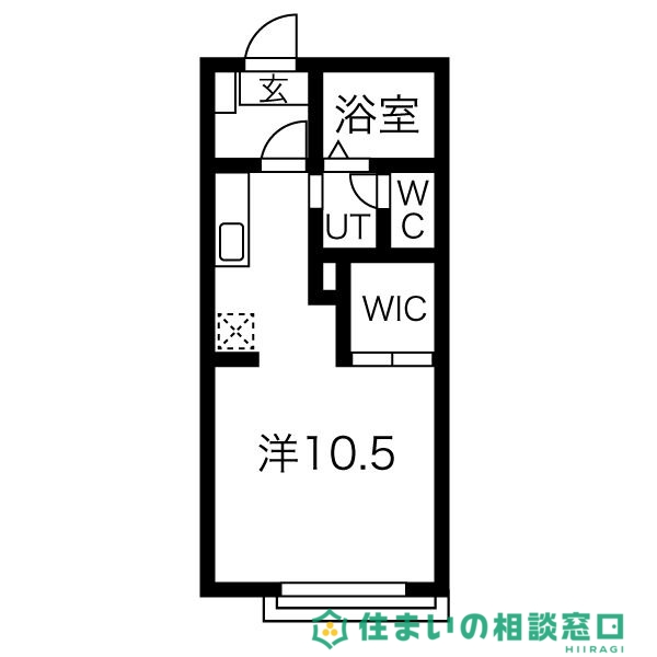 岡崎市洞町のアパートの間取り