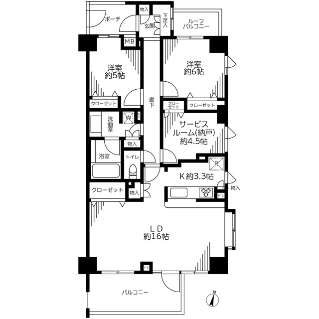 クレアトール北千住の間取り