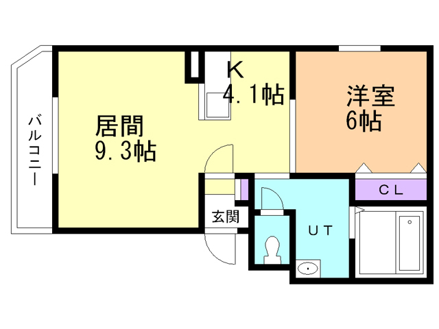 函館市堀川町のマンションの間取り