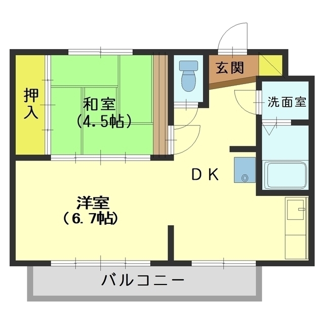 パストラル布瀬の間取り