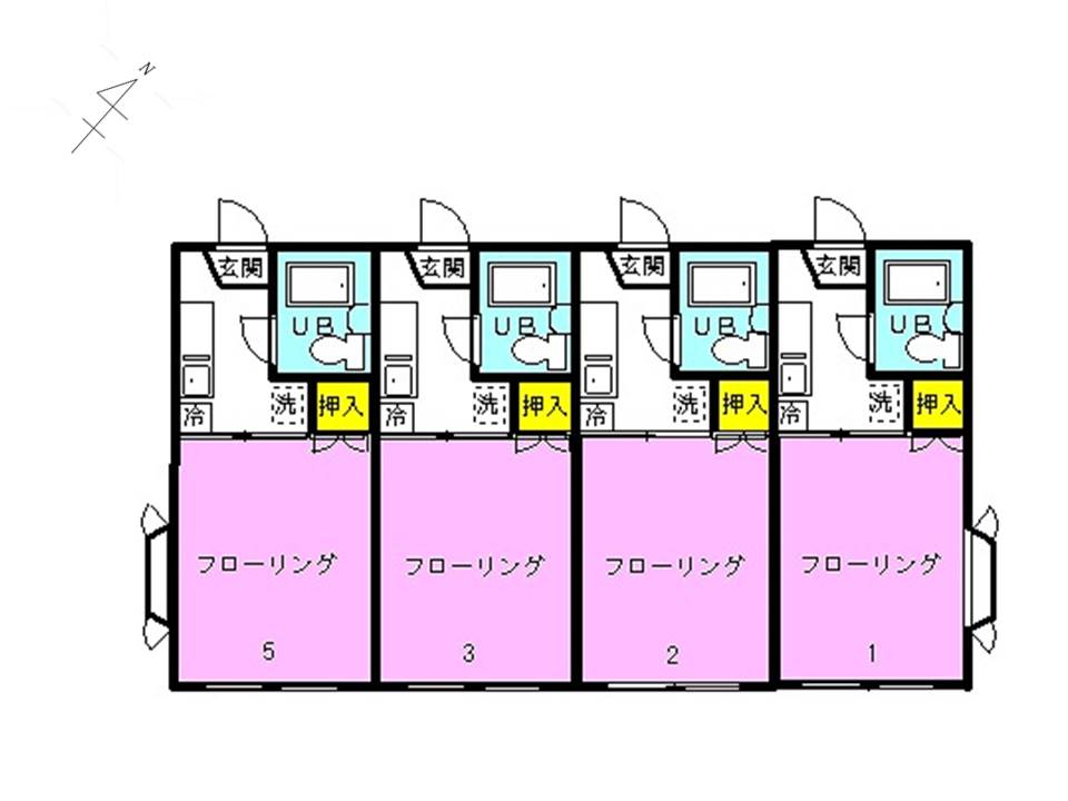 グランデュール吉野Iの間取り