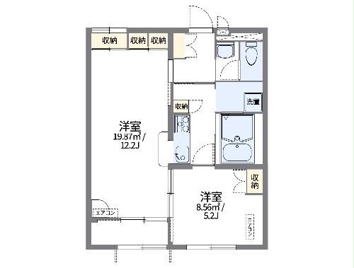 レオパレスコラッジオの間取り