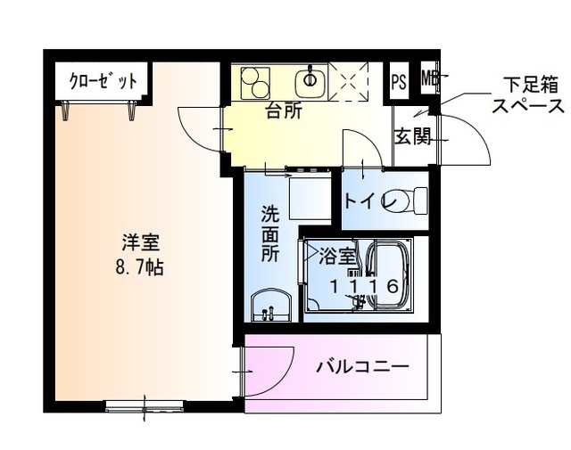 守口市大日町のアパートの間取り