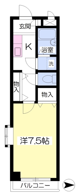 エスポアール新弓ノ町の間取り