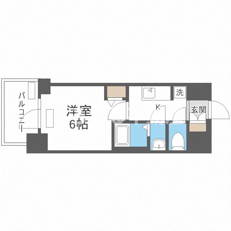 プレサンス松屋町ヴェルデスの間取り